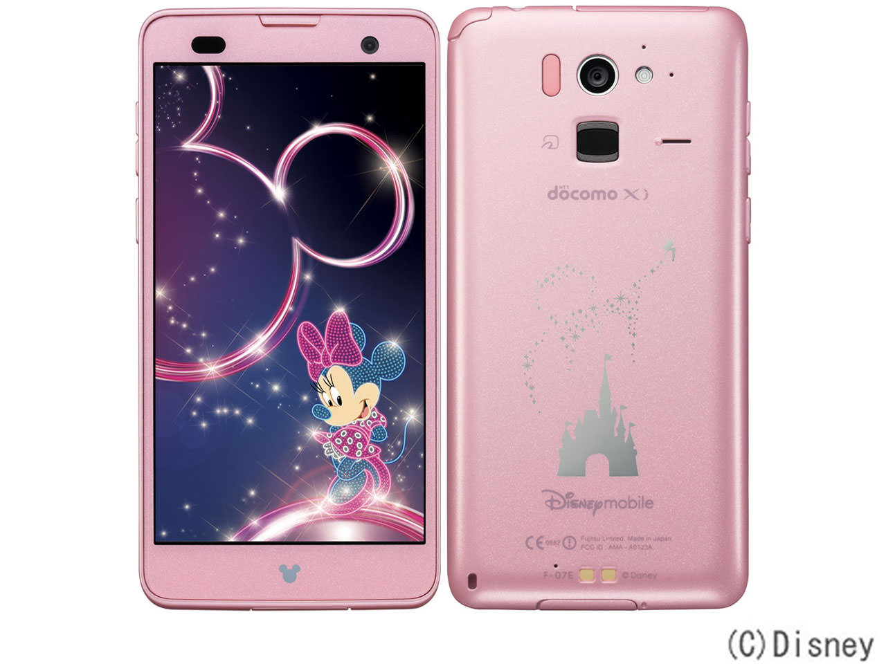 Disney Mobile on docomo F-07E [Light Pink]