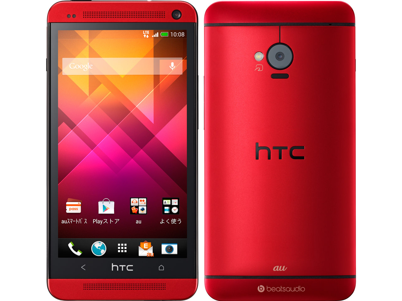 HTC J One HTL22 au [レッドメタル]