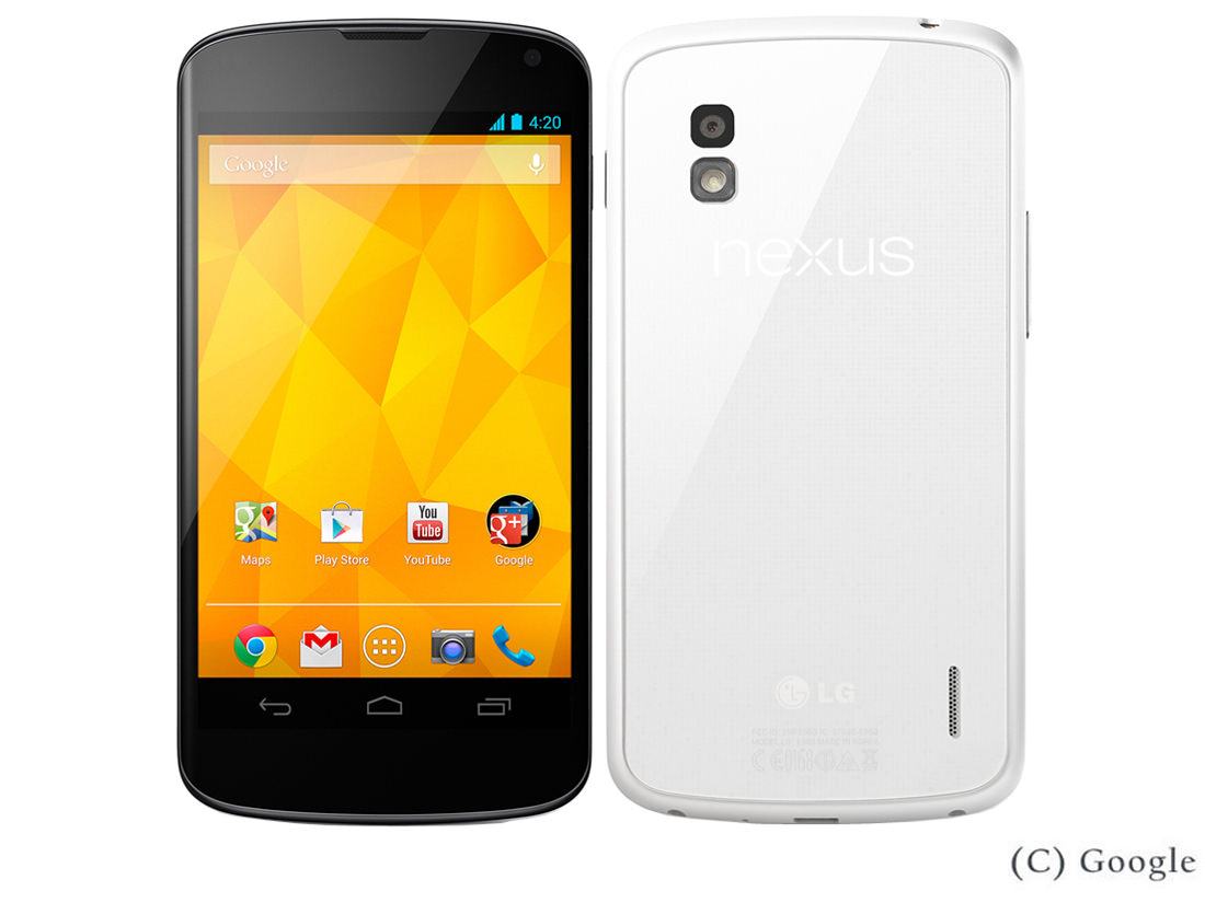 Nexus 4 LGE960 SIMフリー [ホワイト]