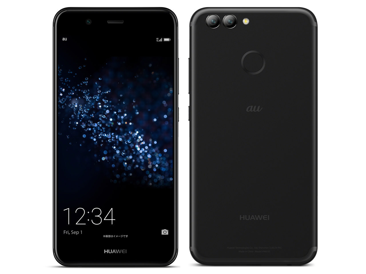 HUAWEI nova 2 HWV31 au [グラファイトブラック]