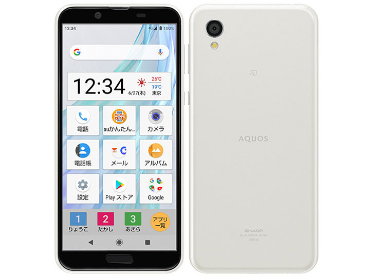 AQUOS sense2 かんたん au [クリアホワイト]