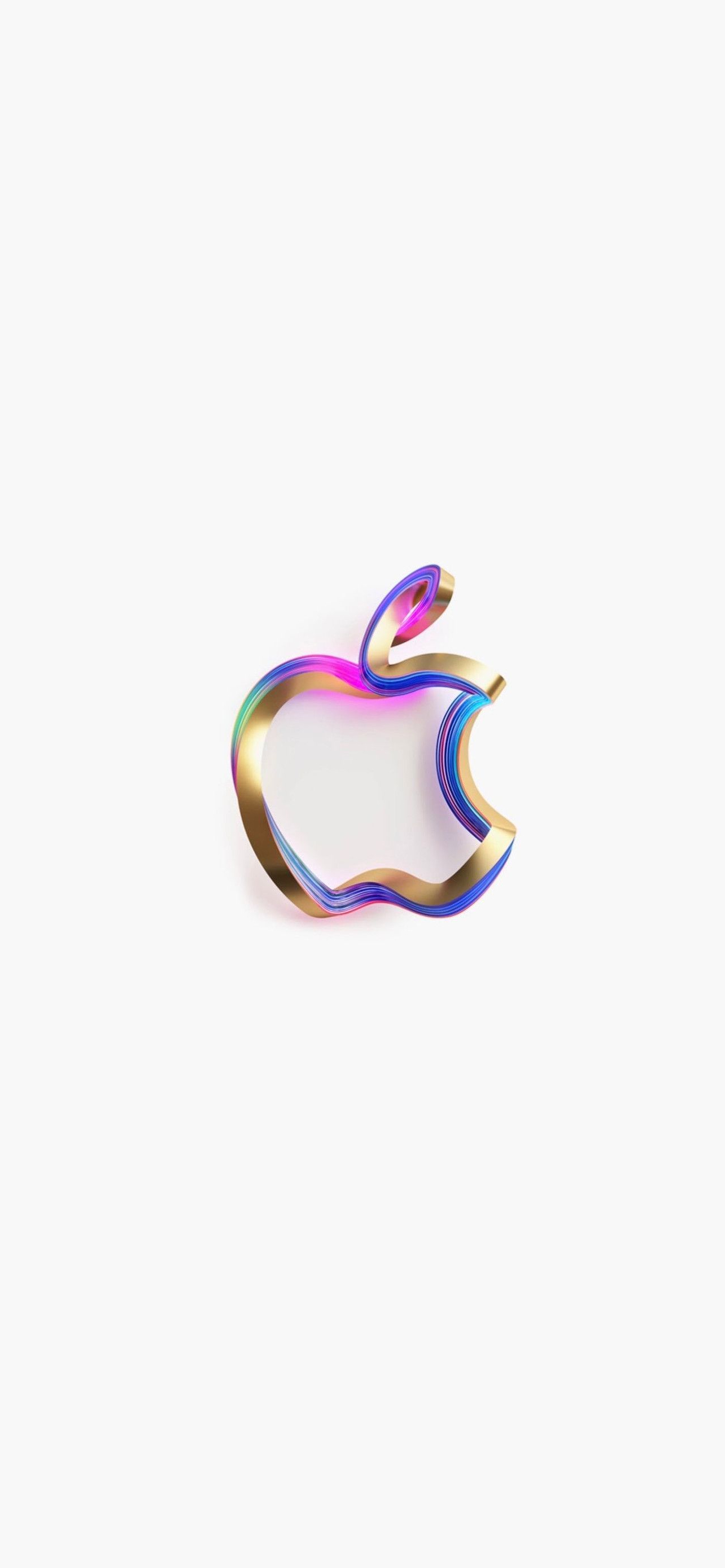 カラフルな金のアップルのロゴ Iphone 14 Pro Max 壁紙 待ち受け スマラン
