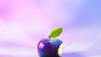 📱紫の林檎 iPhone 14 壁紙・待ち受け