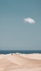 📱綺麗な空と海と砂漠 iPhone 14 Pro 壁紙・待ち受け