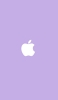 📱パステルカラー 紫 アップルのロゴマーク iPhone 14 Pro 壁紙・待ち受け