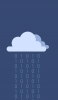 📱雲と2進数のデジタルの雨 iPhone 14 Pro Max 壁紙・待ち受け