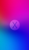 📱綺麗な青と赤のグラデーション X iPhone 14 Plus 壁紙・待ち受け