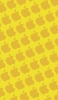 📱2色 イエロー アップルのロゴ パターン iPhone 14 Pro 壁紙・待ち受け