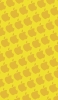 📱2色 イエロー アップルのロゴ パターン iPhone 14 Plus 壁紙・待ち受け