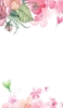 📱水彩 綺麗な花のイラスト・絵 Redmi Note 10T 壁紙・待ち受け