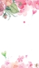 📱水彩 綺麗な花のイラスト・絵 iPhone 14 Pro 壁紙・待ち受け