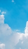 📱大きな白い雲と綺麗な水色の空 Google Pixel 6a 壁紙・待ち受け