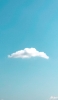 📱淡い水色の空と白い雲 Google Pixel 7 Pro 壁紙・待ち受け