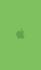 📱淡い緑色のアップルのロゴ iPhone 14 Pro 壁紙・待ち受け