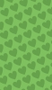 📱淡い緑色のハートのロゴ iPhone 14 Pro 壁紙・待ち受け