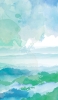 📱綺麗な水彩で描かれた風景 iPhone 14 壁紙・待ち受け