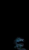 📱暗闇で光る青いドラゴン Xperia 5 IV 壁紙・待ち受け