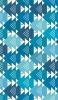 📱綺麗な青と緑の三角のパターン Redmi Note 10T 壁紙・待ち受け