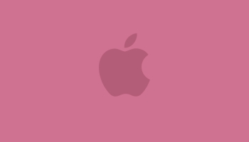 📱可愛いピンク 2色 アップルのロゴ iPhone 14 Pro 壁紙・待ち受け