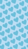 📱可愛い水色のハート ロゴ Redmi Note 10T 壁紙・待ち受け