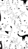 📱かわいい猫のイラスト・アート Google Pixel 6a 壁紙・待ち受け