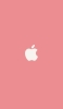 📱可愛いパステルピンク アップルのロゴ iPhone 14 Pro 壁紙・待ち受け