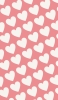 📱可愛いパステルピンク ハートのロゴ Xperia 5 IV 壁紙・待ち受け