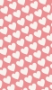 📱可愛いパステルピンク ハートのロゴ iPhone 14 Plus 壁紙・待ち受け