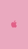 📱可愛いピンクのApple ロゴ iPhone 14 壁紙・待ち受け