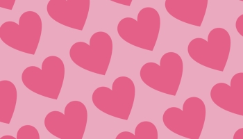 📱可愛いピンクのハート ロゴ Redmi Note 10T 壁紙・待ち受け