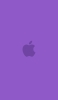 📱可愛い紫のアップル 2色 ロゴ AQUOS wish2 壁紙・待ち受け