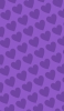 📱可愛い紫のハート 2色 ロゴ iPhone 14 Pro 壁紙・待ち受け