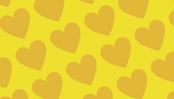 📱可愛い黄色のハート 2色 ロゴ Redmi Note 11 壁紙・待ち受け