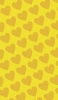 📱可愛い黄色のハート 2色 ロゴ Xperia 5 IV 壁紙・待ち受け