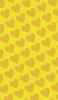 📱可愛い黄色のハート 2色 ロゴ iPhone 14 Pro 壁紙・待ち受け