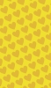 📱可愛い黄色のハート 2色 ロゴ iPhone 14 Plus 壁紙・待ち受け