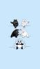 📱熊＋シロクマ=パンダ フュージョン Google Pixel 6a 壁紙・待ち受け