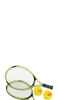 📱緑のラケットと黄色いボール Redmi Note 11 Pro 5G 壁紙・待ち受け
