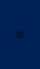 📱インディゴ・ブルー アップルのロゴ iPhone 14 Pro 壁紙・待ち受け
