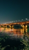 📱韓国 ソウルのライトアップされた橋  Google Pixel 7 Pro 壁紙・待ち受け