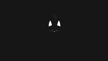 📱ミニマル 黒猫 シンプル Google Pixel 6a 壁紙・待ち受け