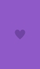 📱ミニマル フラット 紫のハート Redmi Note 10T 壁紙・待ち受け