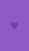 📱ミニマル フラット 紫のハート Xperia 5 IV 壁紙・待ち受け