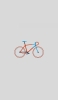 📱水色とオレンジの自転車 Google Pixel 6a 壁紙・待ち受け