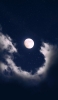 📱満月と雲と星空 Google Pixel 7 Pro 壁紙・待ち受け