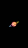 📱オレンジの惑星 土星 ミニマル Galaxy A53 5G 壁紙・待ち受け