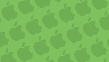 📱パステルカラー 緑 アップルのロゴ パターン Galaxy A53 5G 壁紙・待ち受け