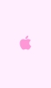 📱可愛い淡いピンク アップルのロゴ Google Pixel 6a 壁紙・待ち受け