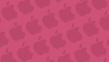 📱パステルカラー ピンク アップルのロゴ パターン Redmi Note 10T 壁紙・待ち受け