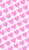 📱可愛い淡いピンク ハートのロゴ Xperia 5 IV 壁紙・待ち受け